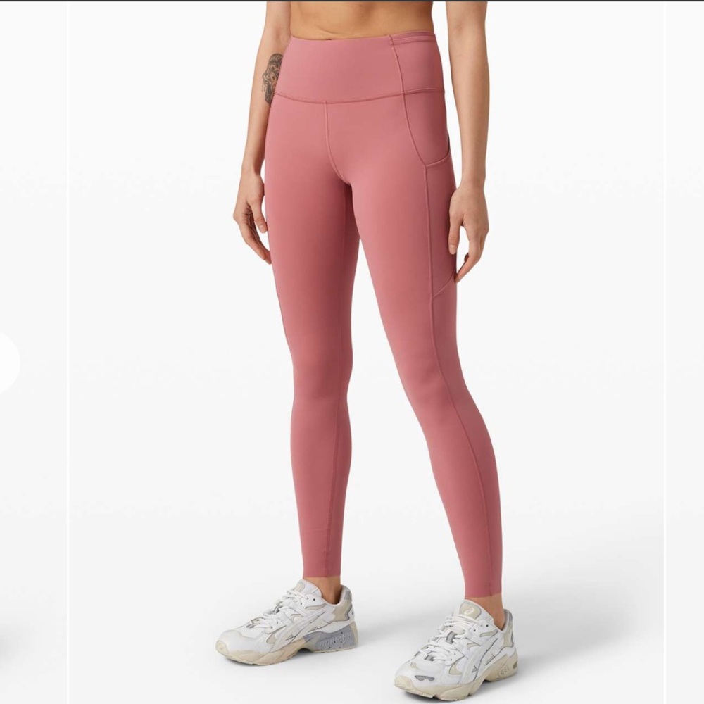 Lululemon Fast and Free Tight 31" in Cherry Tint